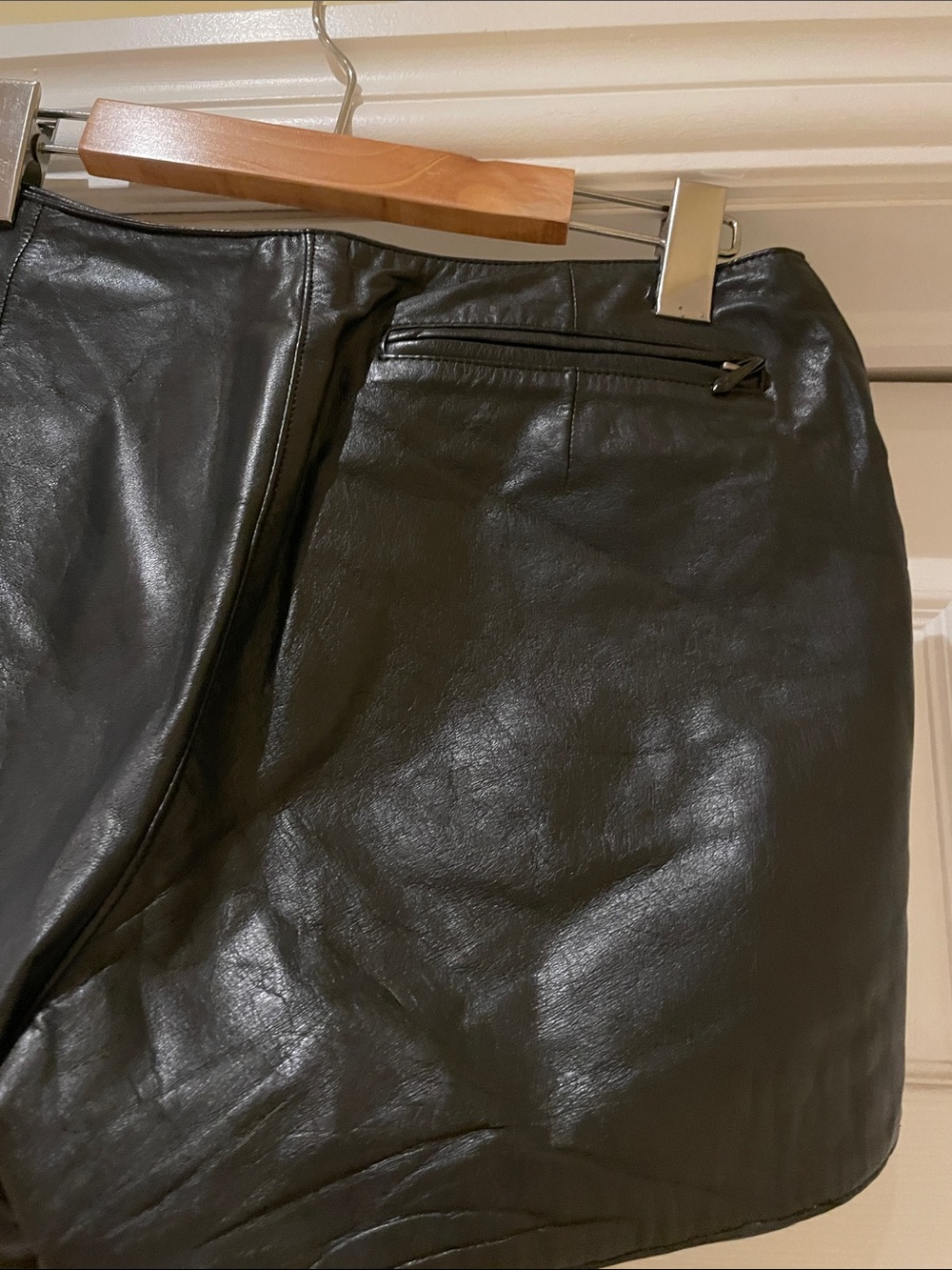 Harley-Davidson Leather Shorts • Y2K Biker Chic • Genuine Leather.Moto festival - Picture 6 of 15